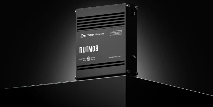 Teltonika RUTM08 Industrial Railmount Gigabit Managed Router, 4x RJ-45, passiv PoE