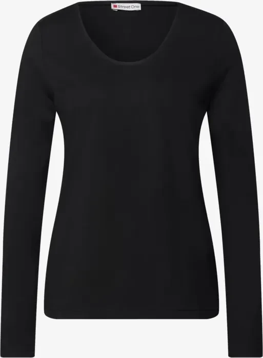 Street One Unifarbe Sweatshirt schwarz (Damen)