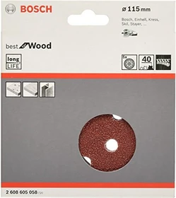 Bosch Professional C470 Best for Wood and Paint Schleifblatt K40, 115mm, 5 Stück