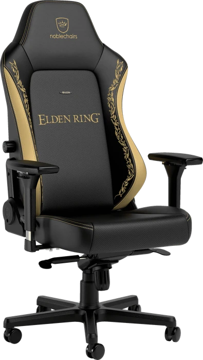noblechairs Hero Elden Ring Edition Gamingstuhl, schwarz/gold (NBL-HRO-PU-ERE) – Bild 2 von 12