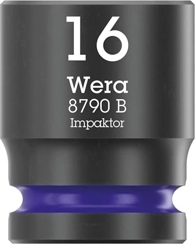 Wera 8790 B Impaktor Außensechskant Steckschlüssel 3/8", 16x30mm