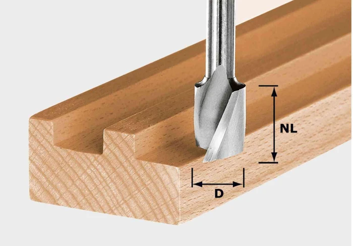 Festool HW Spi S8 D8/25 Spiralnutfräser, (D)8x25x55mm, 1 Stück