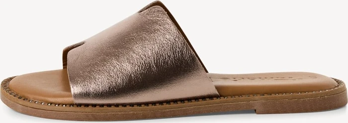 Tamaris Lederpantolette metallic (Damen)