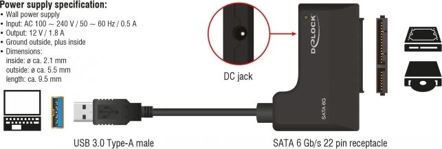 DeLOCK USB -> SATA
