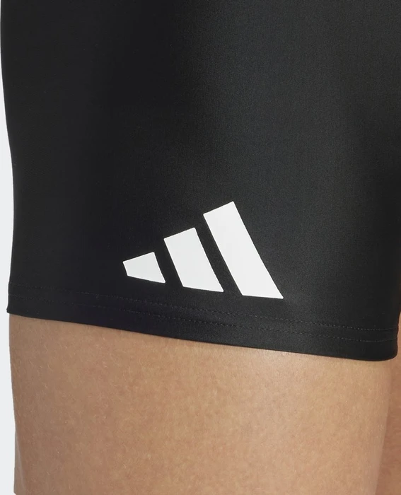 adidas Solid Boxer Badehose schwarz/weiß (Herren)