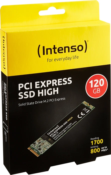 Intenso PCI Express SSD 120GB, M.2 2280 / M-Key / PCIe 3.0 x4