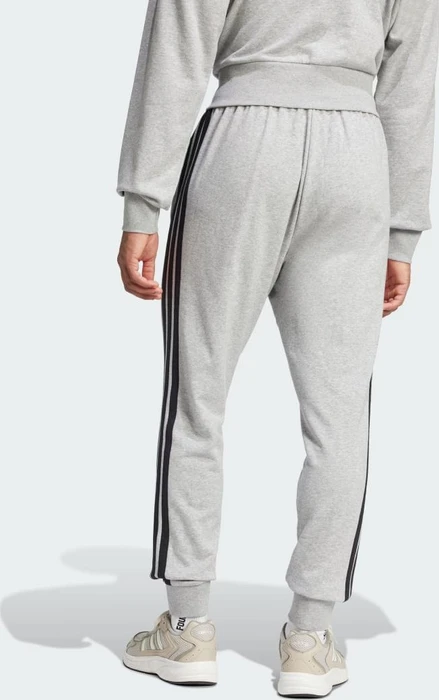 adidas Essentials 3-Streifen French Terry Trainingshose lang medium grey heather/black (Herren)