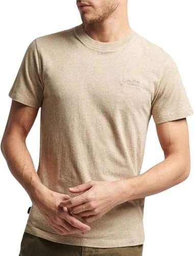 Superdry Organic Cotton Essential Logo T-Shirt kurzarm brown fleck (Herren)