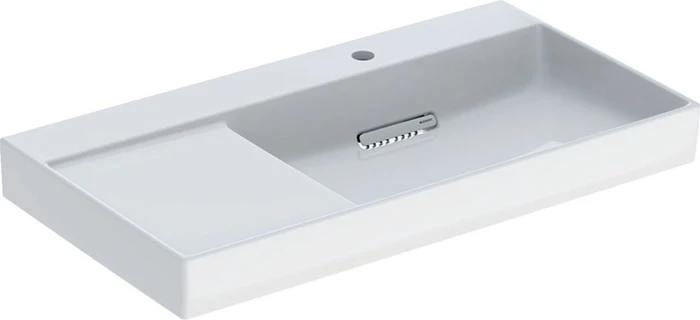 Geberit ONE Waschtisch Abgang horizontal, Ablagefläche links