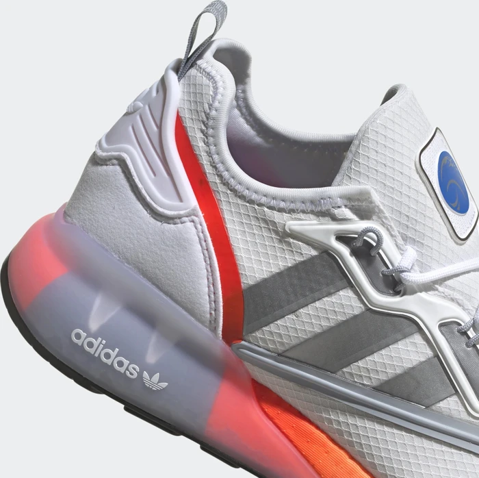 adidas ZX 2K Boost cloud white/silver metallic/glow blue (Herren)