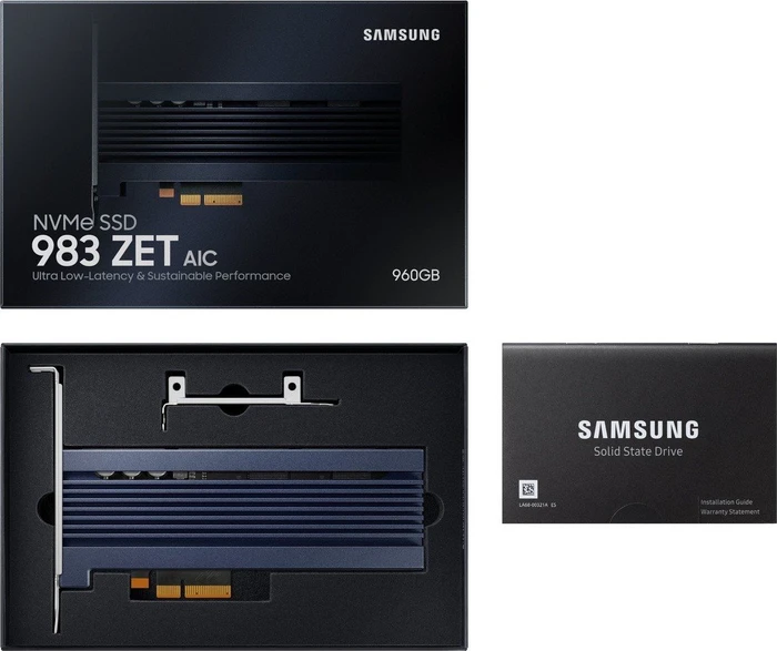 Samsung SSD 983 ZET 480GB, Add-In Card / PCIe 3.0 x4