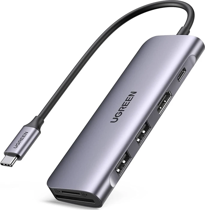 Ugreen 6-in-1 USB-C Hub, USB-C 3.0 [Stecker]