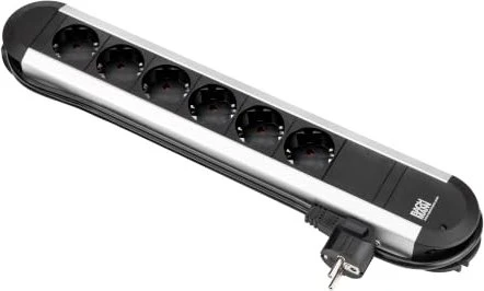 Bachmann Primo, 6-fach, 1.7m, schwarz/silber