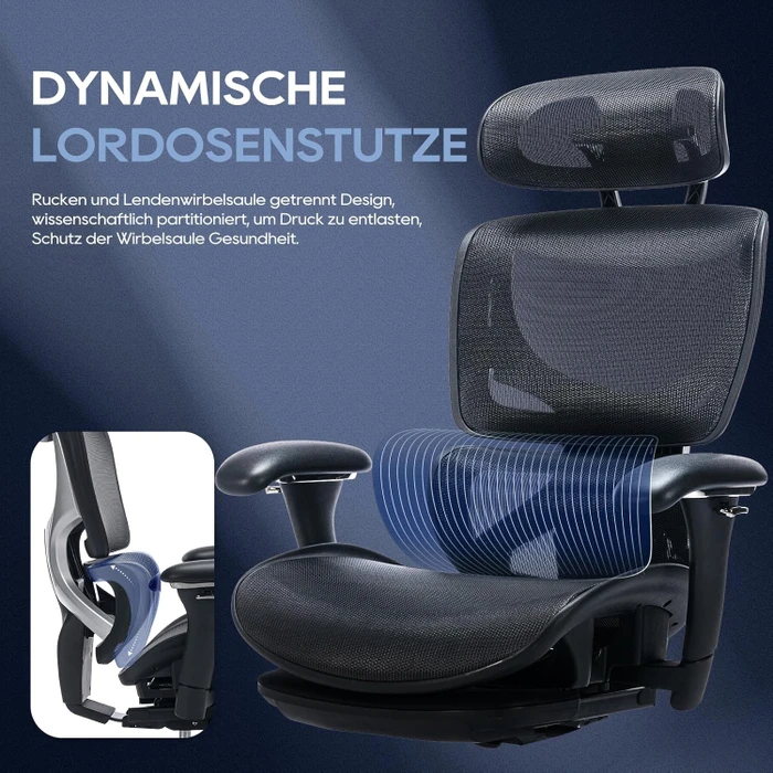 Colamy Aerix Bürostuhl, schwarz