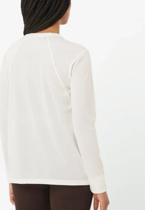 Salomon Shakeout Core Laufshirt langarm whisper white (Damen)