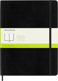 Moleskine Klassik Notizbuch, 190x250mm, glatt, weicher Einband X-Large, schwarz, 192 Blatt