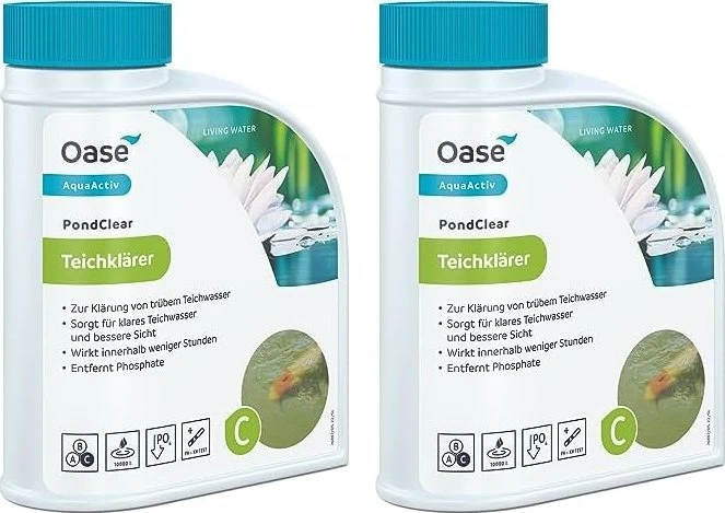 Oase AquaActiv PondClear, Teichklärer für Teich bis ³, 500ml