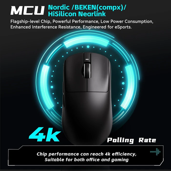 ATK VXE Dragonfly R1 Pro Max Wireless Gaming Maus, schwarz, USB