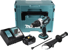 Makita DHP458RF1J Akku-Schlagbohrschrauber inkl. MAKPAC + Akku 3.0Ah
