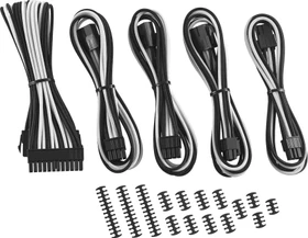 CableMod Classic ModMesh Cable Extension Kit, 8+6 Series, schwarz/weiß