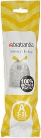 Brabantia PerfectFit Müllbeutel Typ A 3-5l, 20 Stück