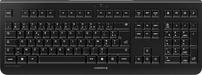 Cherry KW 3000 Silent Wireless Keyboard, schwarz, USB, FR