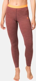 Odlo Natural Performance Wool 150 Base Layer Hose lang spiced apple melange/live wire (Damen)