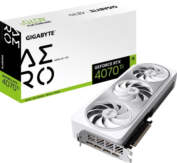 GIGABYTE GeForce RTX 4070 Ti Aero OC 12G, 12GB GDDR6X, HDMI, 3x DP