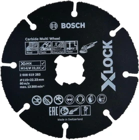 Bosch Professional X-LOCK Carbide MultiWheel Trennscheibe, 125x1x22.23mm, 1 Stück