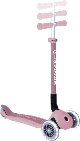 Globber Primo Foldable Lights Ecologic Kickboard berry