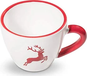 Gmundner Keramik Rubinroter Hirsch Espressotasse Gourmet 60ml