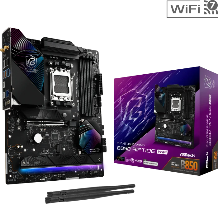 ASRock Phantom Gaming B850 Riptide WiFi (AMD AM5)