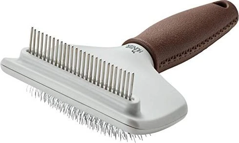 Hunter Spa Kombibürste Zupfen und Kämmen, für Hunde, 20.0x11.0cm, M, grau / braun