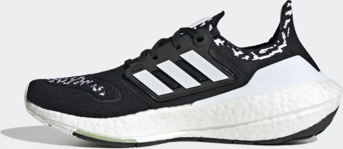 adidas Ultraboost 22 core black/cloud white/almost lime (Damen)