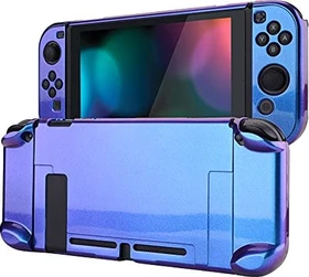 PlayVital Dockable Hartschalen-Schutzhülle Cover glossy chameleon purple blue (Switch)