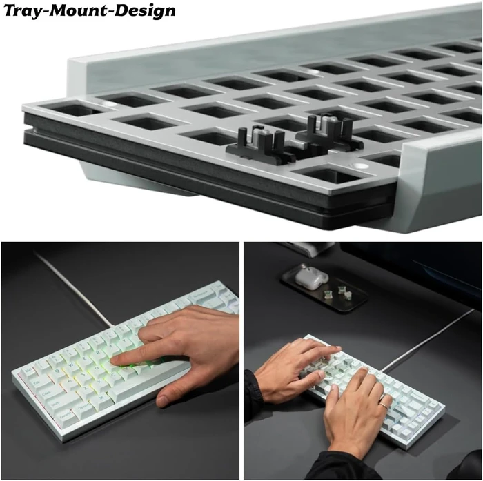 Keychron Q16 HE 8K Ceramic Keyboard, Light Green, 65%, LEDs RGB, Ultra-Fast Lime Magnetic, USB, DE