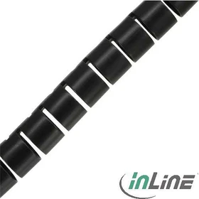 InLine flexibler Kabelkanal, 20mm, 10m, schwarz