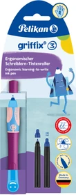 Pelikan griffix 3 Tintenroller (Patrone) sweet berry, Rechtshänder, Blister