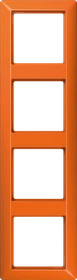 Jung Serie AS Rahmen Thermoplast 4-fach, orange