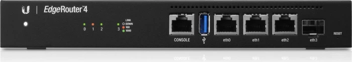 Ubiquiti EdgeRouter 4 Desktop Gigabit Router, 3x RJ-45, 1x SFP