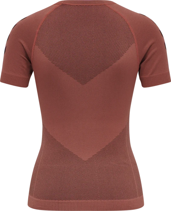 hummel Seamless Jersey Funktionsshirt kurzarm marsala (Damen)