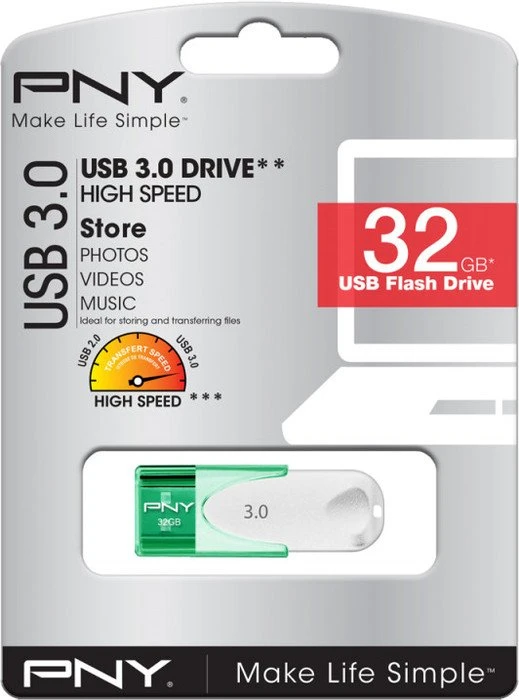 PNY Attaché 4 3.0 32GB, USB-A, USB 3.2 Gen 1×1