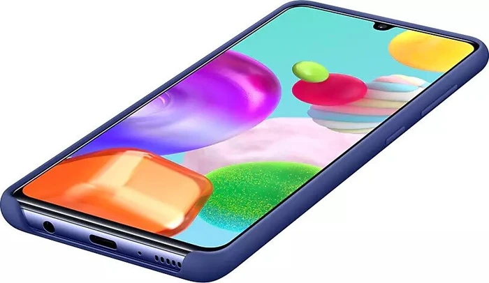 Samsung Silicone Cover für Galaxy A41 blau