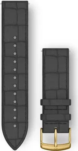 Garmin Schnellwechsel Ersatzarmband 20mm Leder schwarz/gold