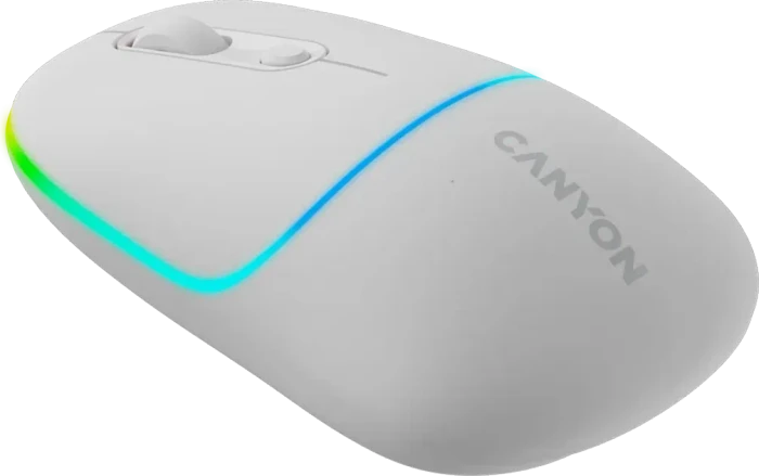 Canyon OnClick 22 / MW-22 Dual-Mode Wireless Mouse weiß, USB/Bluetooth