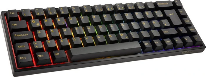 Akko 3068B Plus, Black & Gold, LEDs RGB, V3 Cream Yellow, USB/Bluetooth, DE
