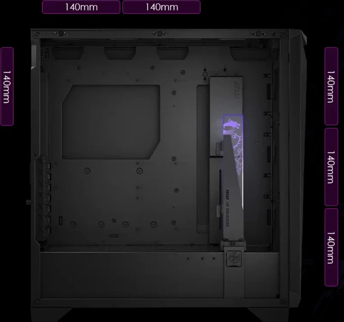 MSI MPG Gungnir 300P Airflow, schwarz, Glasfenster