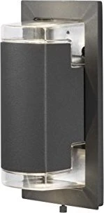 Konstsmide Potenza GU10 11.5cm Wandleuchte 2-flammig anthrazit