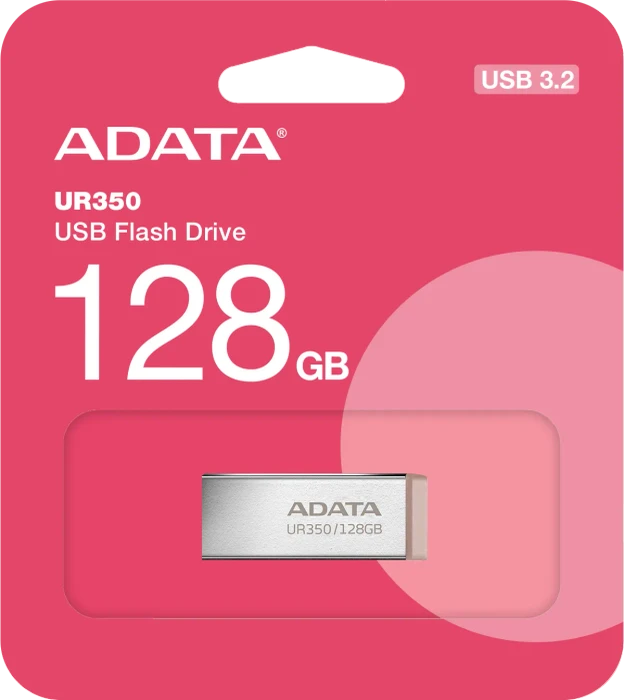 ADATA UR350 USB-A 128GB silber/braun, USB-A, USB 3.2 Gen 1×1
