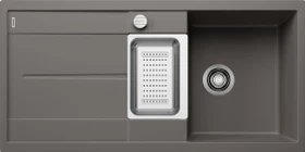 Blanco Metra 6 S Becken reversibel mit Ablauffernbedienung vulkangrau